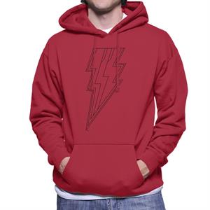 Shazam Fury of the Gods Lightning Bolts Abstract Men's Hooded Sweatshirt