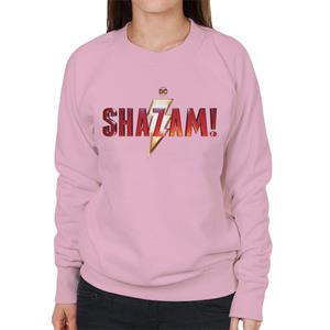 Shazam Cinematic Lightning Bolt Logo Women's Sweatshirt