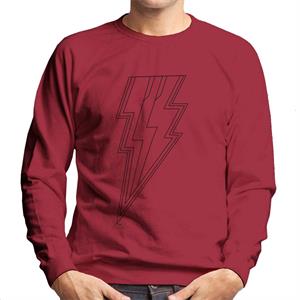 Shazam Fury of the Gods Lightning Bolts Abstract Men's Sweatshirt