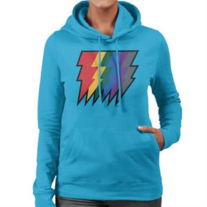 Shazam Fury of the Gods The 6 Powers Lightning Bolts Women's Hooded Sweatshirt
