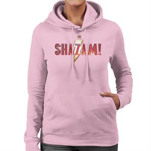 Shazam Cinematic Lightning Bolt Logo Women's Hooded Sweatshirt