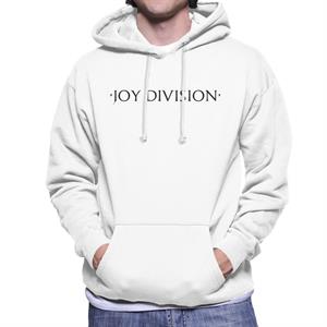 Joy Division Black Text Logo Men's Hooded Sweatshirt