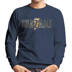 Shazam Gold Outline Logo Men's Sweatshirt