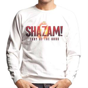 Shazam Fury of the Gods Lightning Bolt Text Logo Men's Sweatshirt