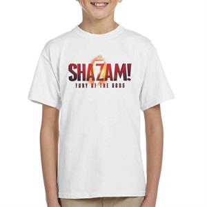 Shazam Fury of the Gods Lightning Bolt Text Logo Kid's T-Shirt