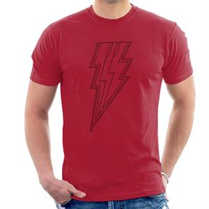 Shazam Fury of the Gods Lightning Bolts Abstract Men's T-Shirt