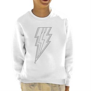 Shazam Fury of the Gods Lightning Bolts Abstract Kid's Sweatshirt