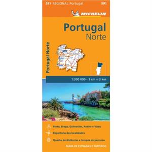 Portugal Norte  Michelin Regional Map 591 by Michelin