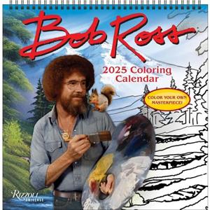 Bob Ross 2025 Coloring Wall Calendar by Bob Ross