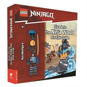 LEGO NINJAGO Dive Into the Ninja World An Epic Guide with Nya minifigure by Buster Books