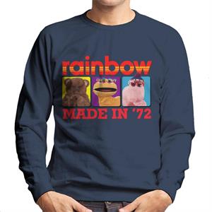 Rainbow Made In 1972 Bungle Zippy And George Men's Sweatshirt