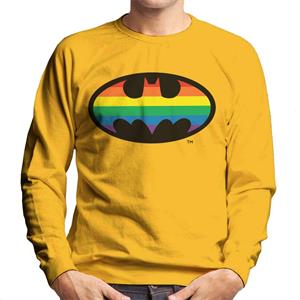 Batman Bat Symbol Rainbow Men's Sweatshirt