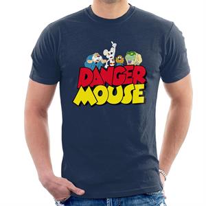 Danger Mouse Logo With Characters Men's T-Shirt