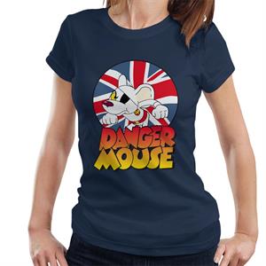 Danger Mouse Frowning Union Jack Women's T-Shirt