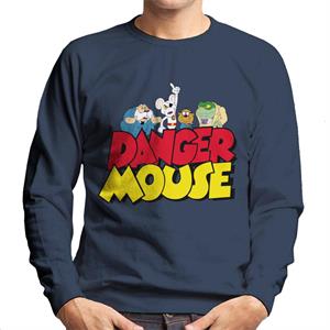 Danger Mouse Logo With Characters Men's Sweatshirt