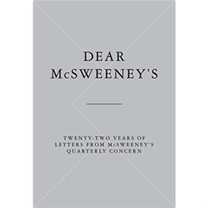 DEAR MCSWEENEYS by DANIEL LEVIN BECKER