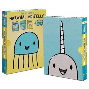 Narwhal and Jelly Box Set Books 1 2 3 AND Poster by Ben Clanton