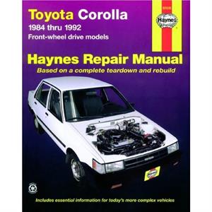 Toyota Corolla FWD 19841992 Haynes Repair Manual USA by Haynes Publishing