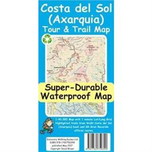 Costa del Sol Axarquia Tour and Trail Map by David Brawn