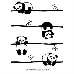 Cute Pandas  Dotted Bullet Journal by Blank Classic