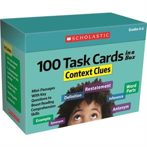 100 Task Cards in a Box Context Clues  MiniPassages with Key Questions to Boost Reading Comprehension Skills by Justin Martin & Carol Ghiglieri