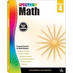 Spectrum Math Workbook Grade 4 by Compiled by Spectrum