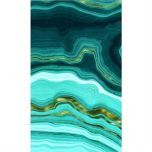 Teal Agate Blank Lined Journal by Created by Bushel amp Peck Books