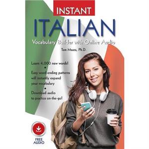 Instant Italian Vocabulary Builder with Online Audio by Tom Means