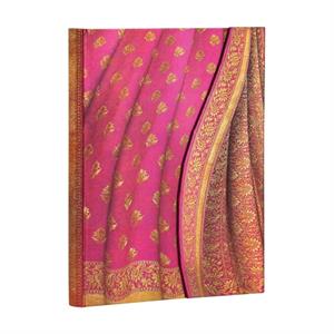 Gulabi Varanasi Silks and Saris Midi Lined Hardcover Journal by Paperblanks