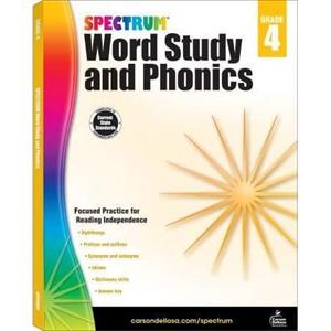 Spectrum Word Study and Phonics Grade 4 by Compiled by Spectrum