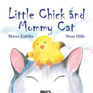 Little Chick and Mommy Cat by Marta Zafrilla