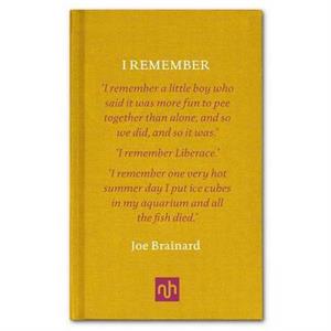 I Remember by Joe Brainard & Paul Auster