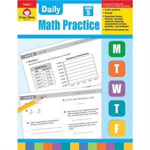 Daily Math Practice Grade 5 by Evan Moor Educational Publishers