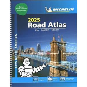 USA Canada Mexico  2025 Road Atlas A4Spiral by Michelin