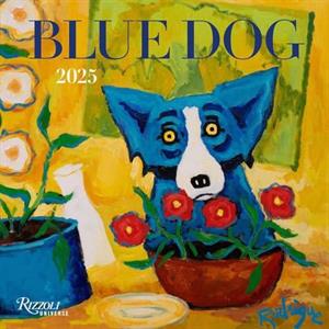 Blue Dog 2025 Wall Calendar by George Rodrigue